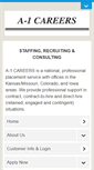 Mobile Screenshot of a-1careers.com