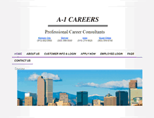Tablet Screenshot of a-1careers.com